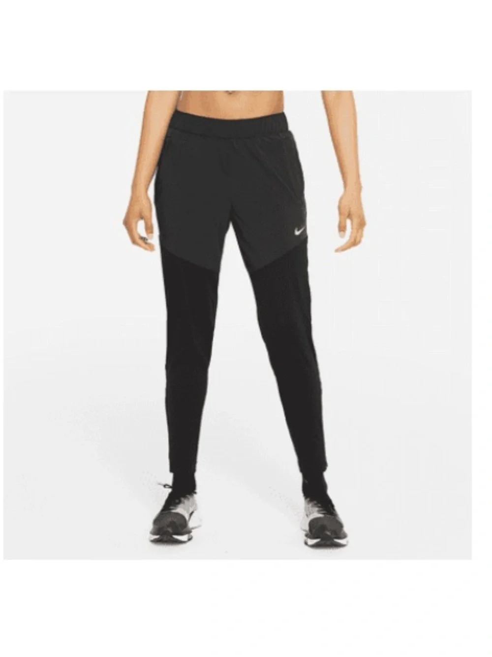 (NWOT) Nike Black Performance Track Pants with Reflective Swoosh